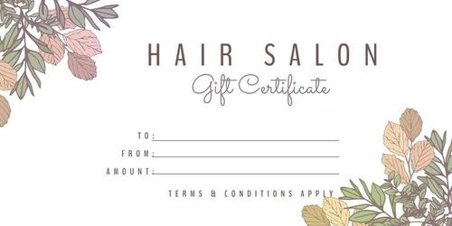 Design Wizard - 50+ Free Hair Salon Gift Certificates | Free HD Downloads - Design Wizard templates