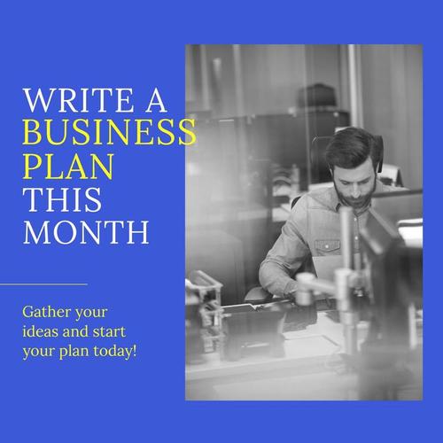 Design Wizard Templates for National Write A Business Plan Month