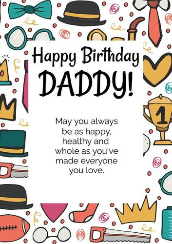 Design Wizard editable template - De/vorlagen/karten/alles Gute Zum Geburtstag Papa/