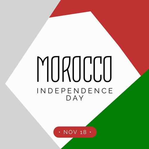 Design Wizard editable template - Fr/modeles/dates Internationales/fete De L Independance Du Maroc/